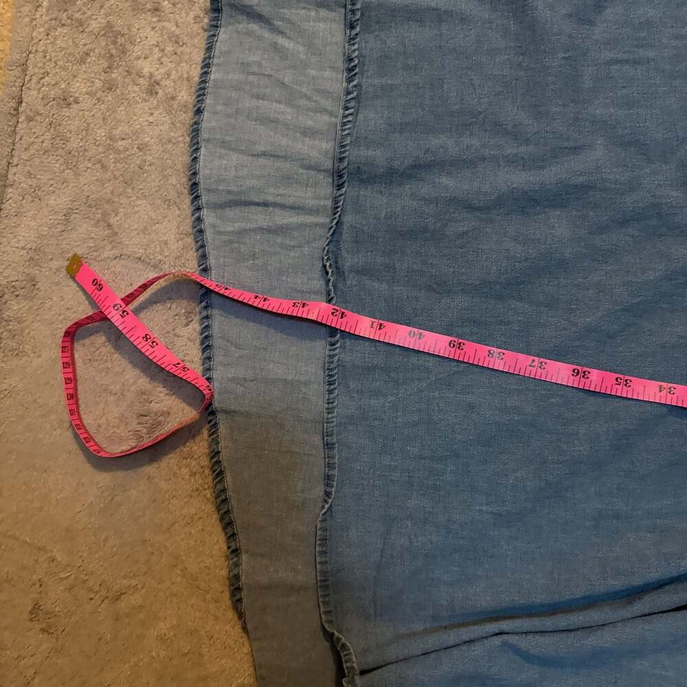 Torrid Chambray Split Neck Zip Front Mini Shirt D… - image 7